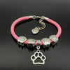 Love My Dog Rope Paw Charm Bracelet (With 2 Free Extra Changeable Charms!)