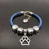 Love My Dog Rope Paw Charm Bracelet (With 2 Free Extra Changeable Charms!)