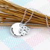 Sterling Silver 'Adopt don't shop' Paw Necklace