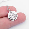 Sterling Silver 'Adopt don't shop' Paw Necklace