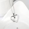 Limited Edition Pure Sterling Silver Heart & Paw Pendant Necklace
