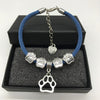 Love My Dog Rope Paw Charm Bracelet (With 2 Free Extra Changeable Charms!)