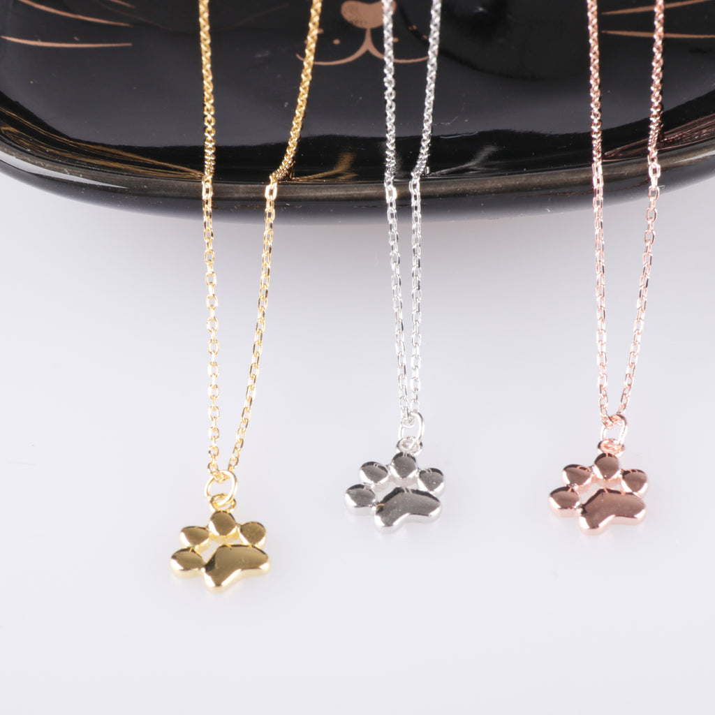 925 Silver Paw Necklace Finer Dogs