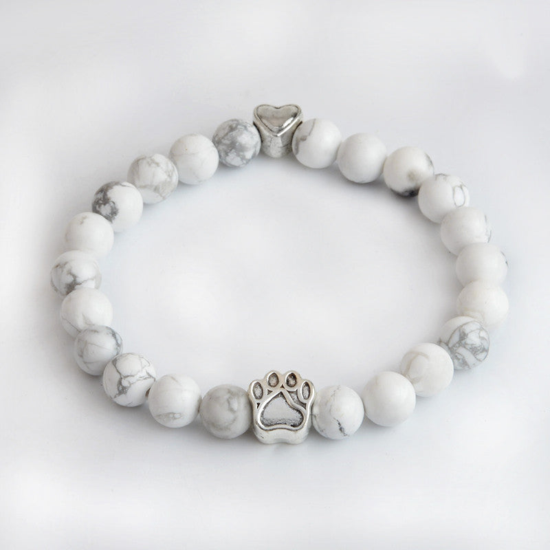 White Turquoise with Natural Turquoise Bead