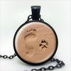 Footprints Pendant Necklace