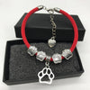 Love My Dog Rope Paw Charm Bracelet (With 2 Free Extra Changeable Charms!)